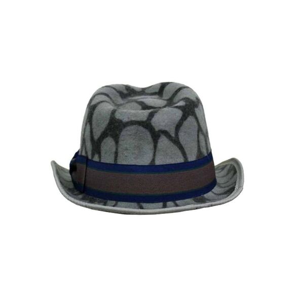 Animal Print Wool Fedora Hat - Picture 2 of 9